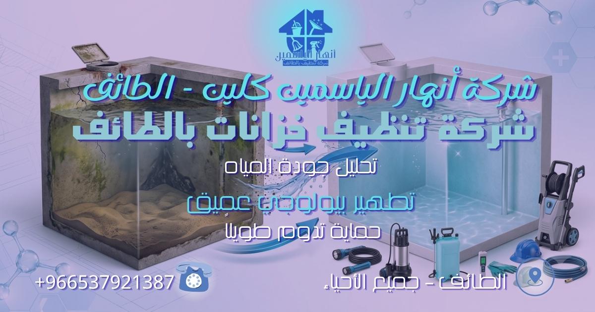 دورة تلوث وتطهير خزانات المياه داخل الخزانات الأرضية والعلوية.